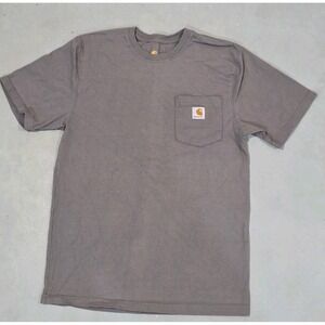 Carhartt Original Fit Pocket T-Shirt Mens Small Gray Workwear Tee